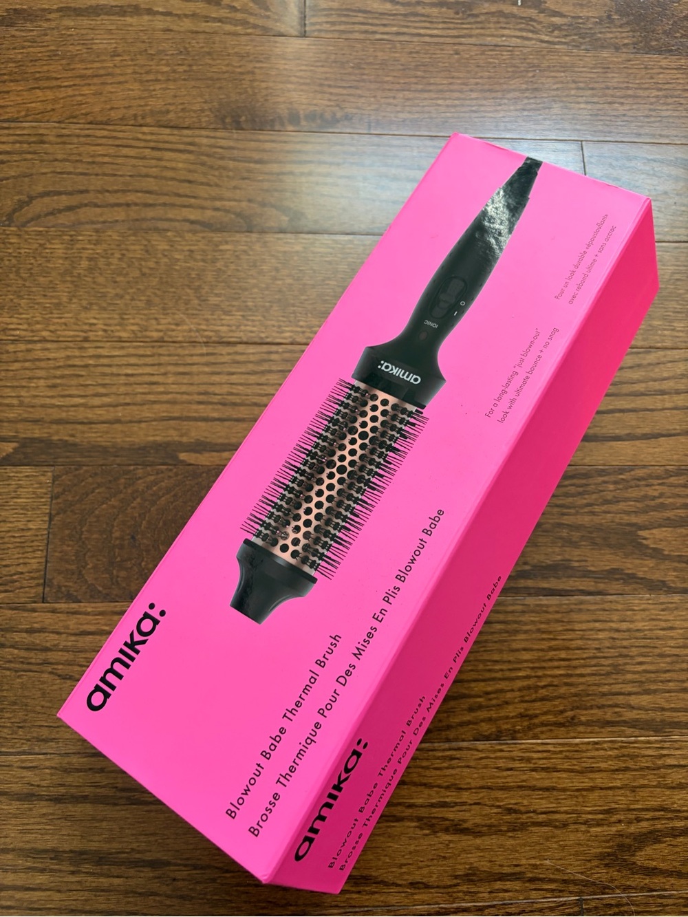 amika Hot Pink Thermal Round Brush
